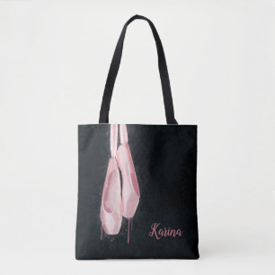 Pop Art Pink Ballet Shoes Tote Bag