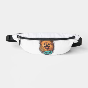 Pop Art Pomeranian � Retro Comic Dog Bum Bags