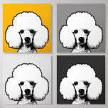 Pop Art Poodles Foam Core Photo Tile<br><div class="desc">Pop Art Poodles Canvas Photo Tile</div>