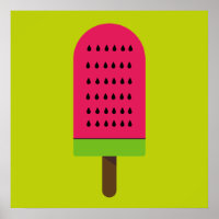 Pop Art popsicle fruity watermelon