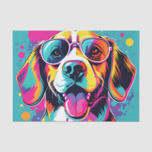 Pop Art Portrait Beagle Tissue Paper
