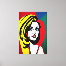 Pop Art Portrait Canvas Print