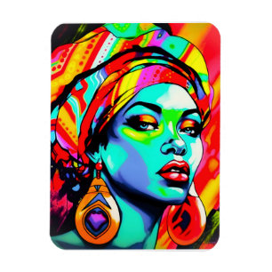 Pop Art Portrait Magnet