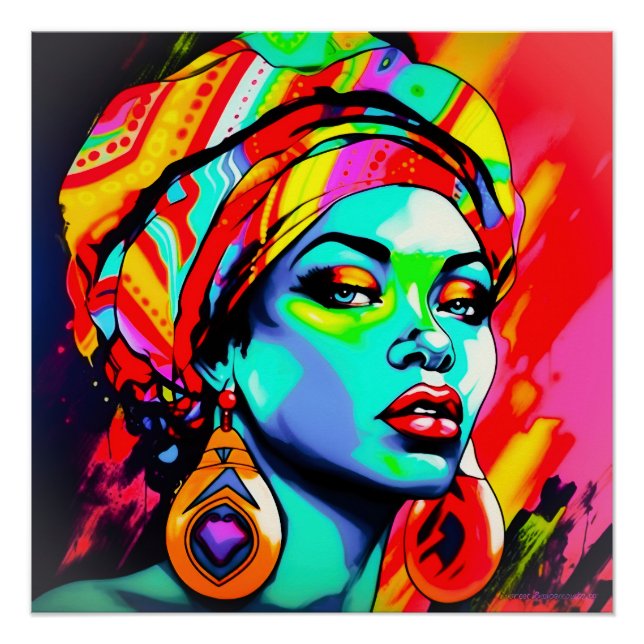Pop Art Portrait  Poster (Front)