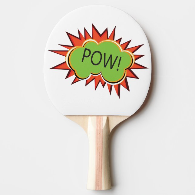 Pop art Pow Kaboom Ping Pong Paddle (Front)