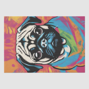 Pop Art Pug Portraits: A Decoupage Delight Tissue Paper