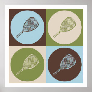 Pop Art Racquetball Poster