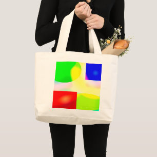 Pop art reflection large tote bag