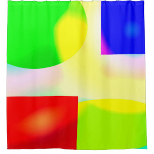 Pop art reflection shower curtain