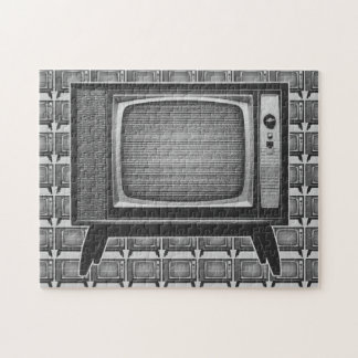 Pop Art Retro Television Set Jigsaw Puzzle