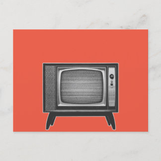 Pop Art Retro Television Set Postcard