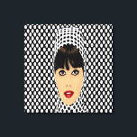 Pop Art Retro Vintage Girl Custom Wall Prints<br><div class="desc">unique and cool Pop Art Retro Vintage Girl Large Custom Wall art prints, Customise this beautifully elegant custom wall canvas art to fit your own unique preference, change the size to your liking</div>