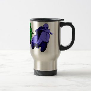 Pop Art RGB Scooter racer Travel Mug