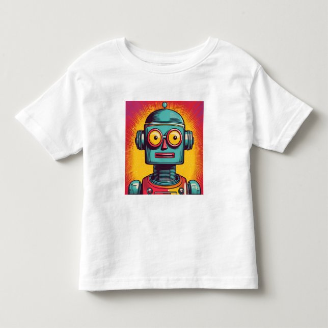 Pop Art Robot Toddler T-Shirt (Front)