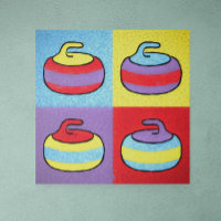 Pop Art Rocks Curling Design
