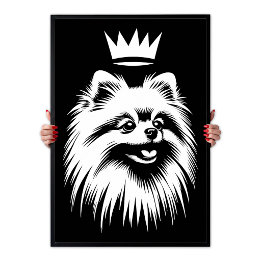 Pop Art Royal Pomeranian With A Crown Poster