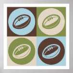 Pop Art Rugby Poster<br><div class="desc">Pop Art Rugby. Get this fun design featuring your hobby,  occupation,  or obsession on great t-shirts,  stickers & much more. They also make great gifts!</div>