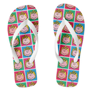 Pop Art Sally Mod for You Pattern Jandals