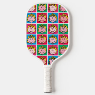 Pop Art Sally   Mod for You Pattern Pickleball Paddle