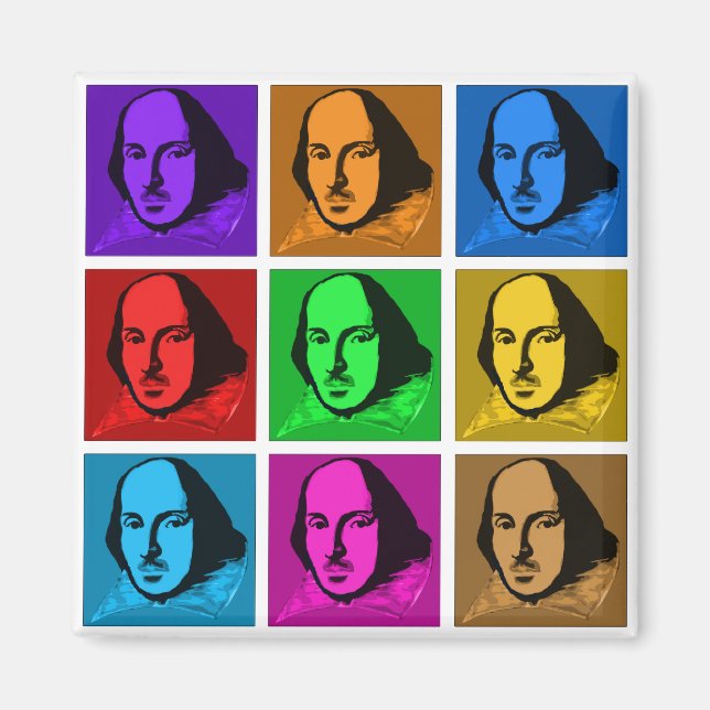Pop Art Shakespeare Magnet (Front)