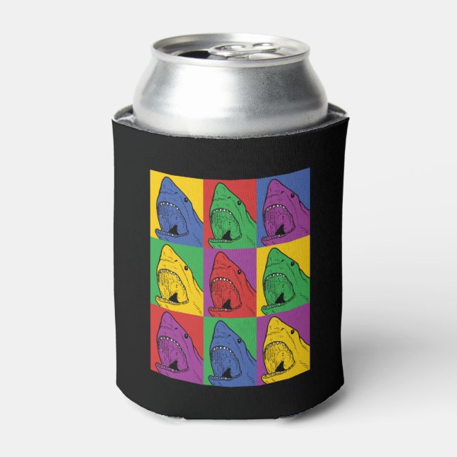 Pop Art Shark Can Cooler (Can Front)