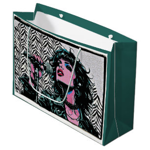 Pop Art Singer Halftone Punk Rocker Music Lovers Large Gift Bag