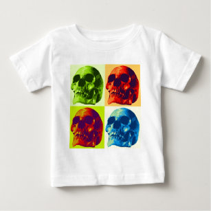 Pop Art Skull Baby T-Shirt