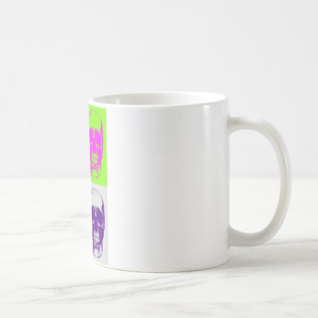 Pop Art Skull Coffee Mug (Right)