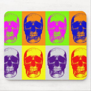 Pop Art Skull Mouse Pad