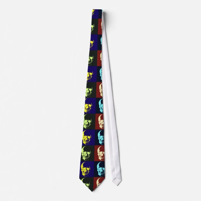 Pop Art Skull Neck Ties (Front)