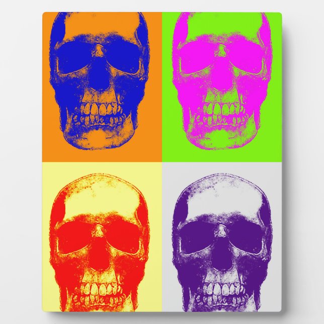Pop Art Skull Plaque (Front)