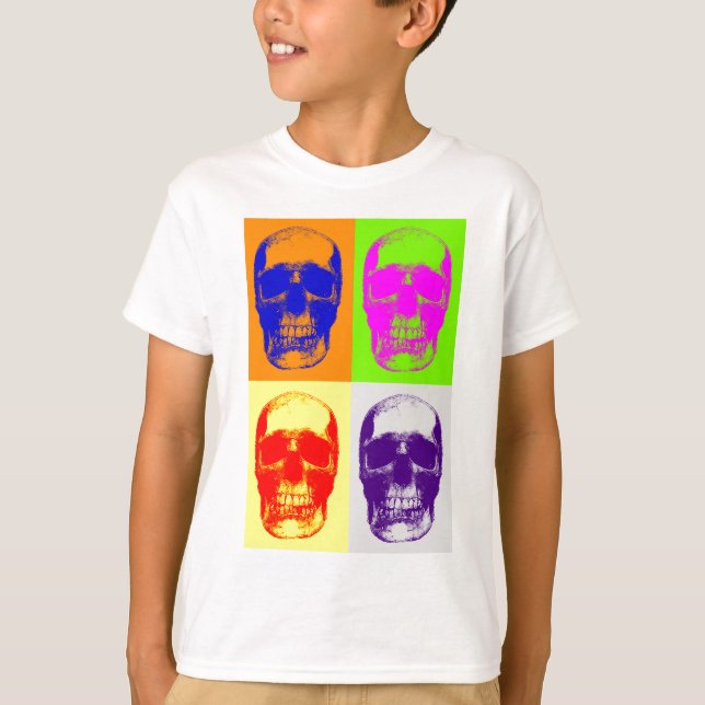 Pop Art Skull T-Shirt (Front)