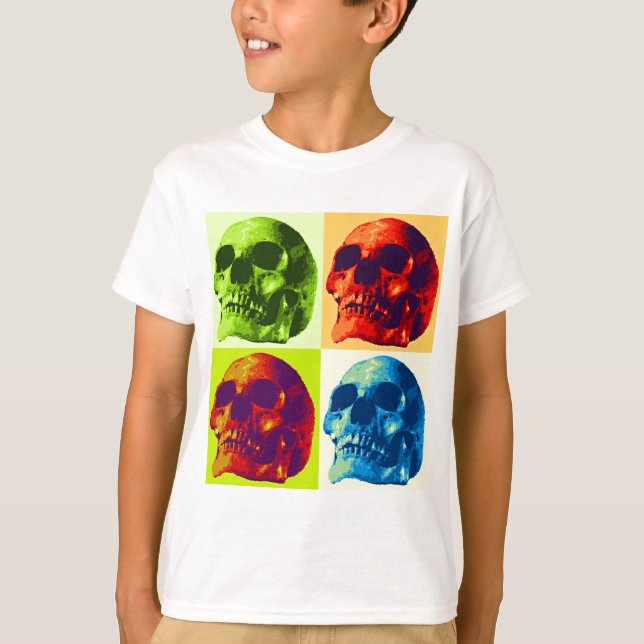 Pop Art Skull T-Shirt (Front)