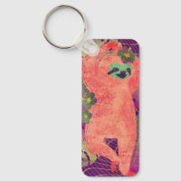 Pop Art Sloth Keychain
