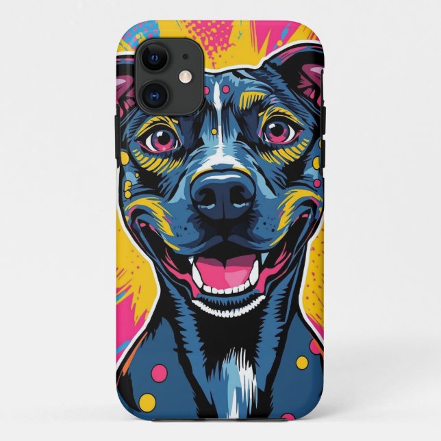 Pop Art Smile – The Power of a Happy Dog Case-Mate iPhone Case (Back)