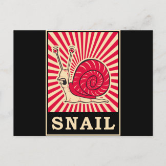 Pop Art Snail Postcard
