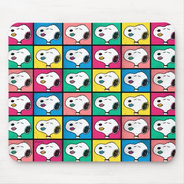 Pop Art Snoopy Lips | Mod for You Pattern Mouse Pad (Front)