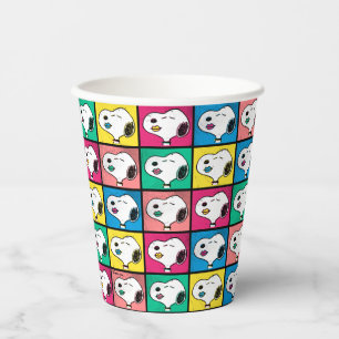 Pop Art Snoopy Lips   Mod for You Pattern Paper Cups