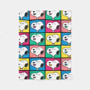 Pop Art Snoopy Lips   Mod for You Pattern Pet Fleece Blanket