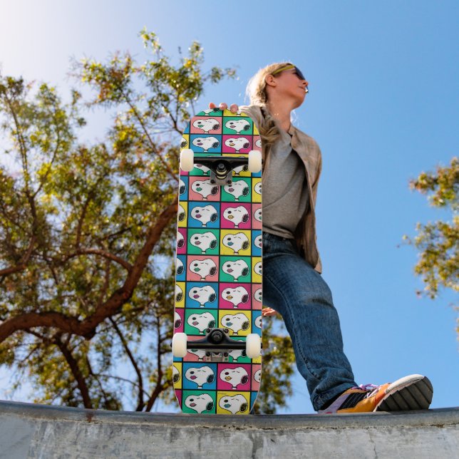 Pop Art Snoopy Lips | Mod for You Pattern Skateboard (Outdoor 1)