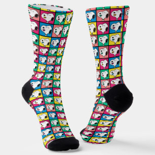 Pop Art Snoopy Lips   Mod for You Pattern Socks