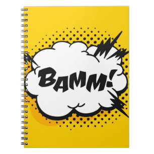 Pop art speech bubble drawing with text. Cartoon s Notebook