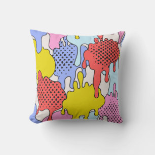 Pop Art Splatter: Comic Drama Cushion