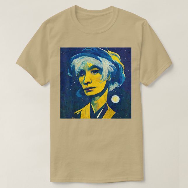 Pop Art Starry Night Andy T-Shirt Copy (Design Front)