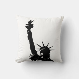 Pop Art Statue of Liberty American MoJo Pillow