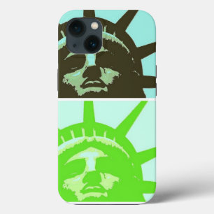 Pop Art Statue of Liberty Close Up iPhone 13 Case