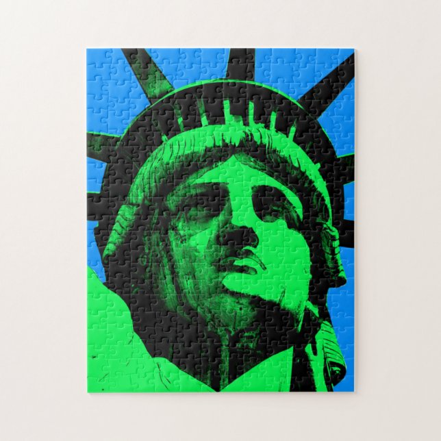 Pop Art Statue of Liberty Jigsaw Puzzle (Vertical)