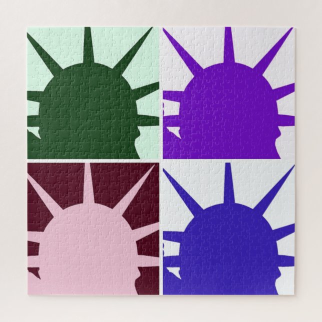 Pop Art Statue of Liberty Jigsaw Puzzle (Vertical)