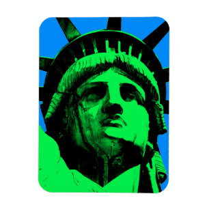 Pop Art Statue of Liberty Magnet