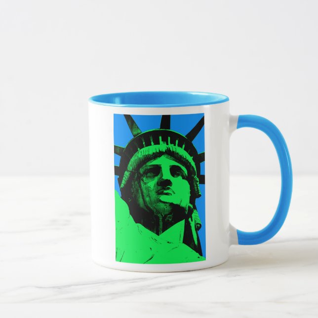 Pop Art Statue of Liberty Mug (Right)